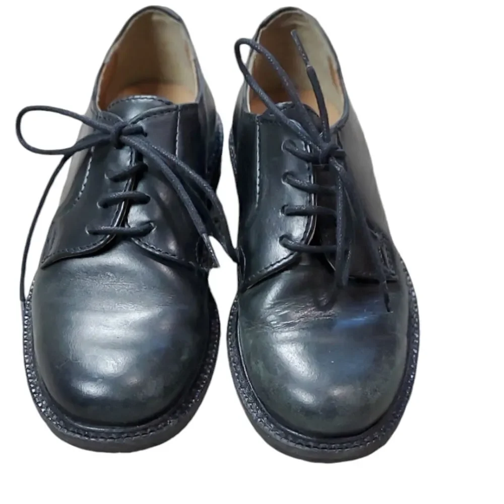 Crewcuts Black Leather Dress Shoes